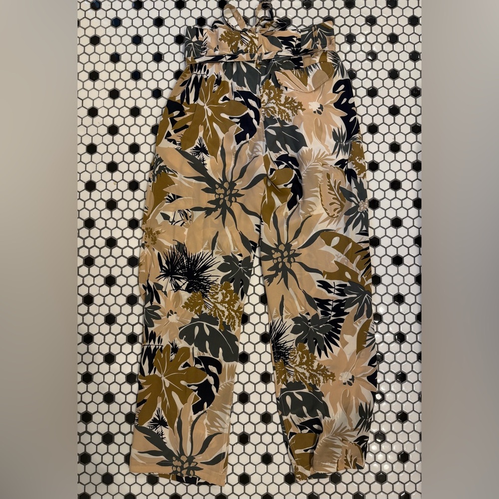 rag & bone Victoria Tropical 100% Silk Wide Leg Pants Floral Resortwear Sz 00 - Picture 14 of 16